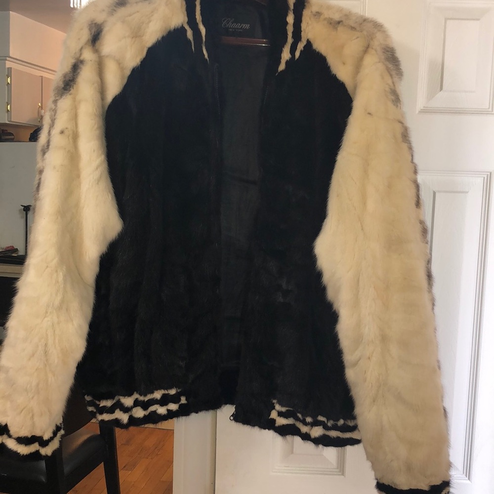 Mink coat and hat